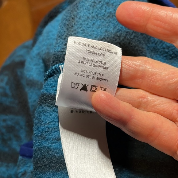 Patagonia Synchilla Snap-T Fleece Pullover Blue Forge Aztec Men’s M Women’s L - Picture 10 of 16